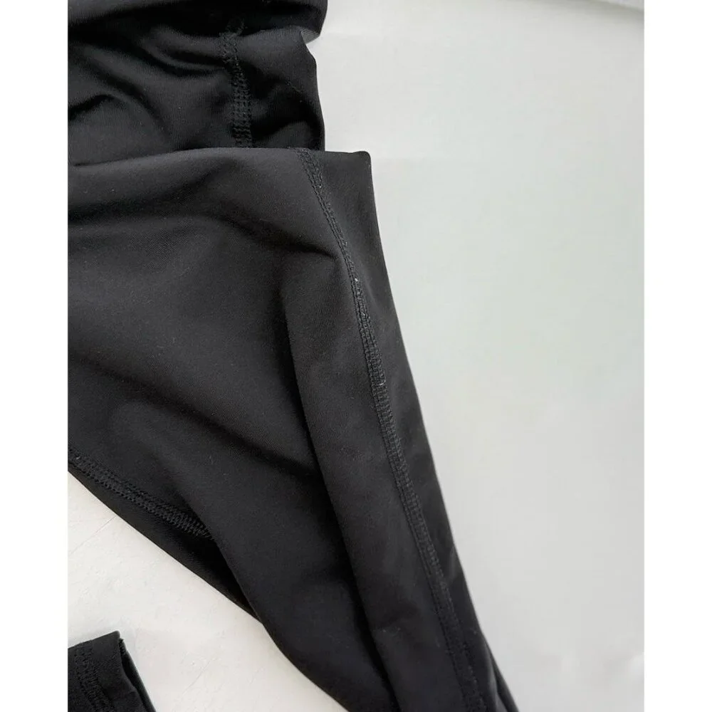 Old Navy Girl’s Black Active Leggings Size L (10-12) Stretch Pull On, See Photos